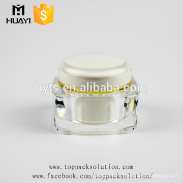 good quality square white acrylic cosmetic 50ml cream jar